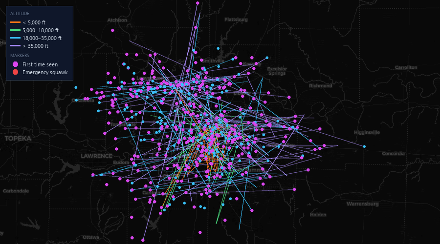 Flight map