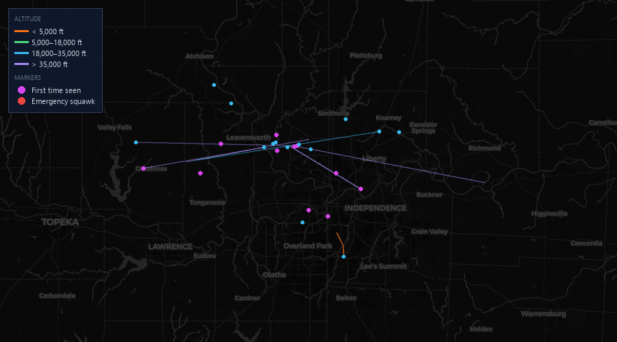 Flight map