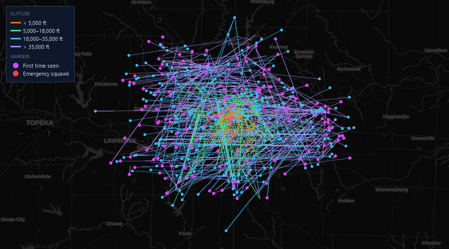 Flight map