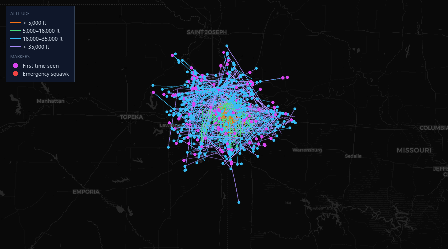 Flight map