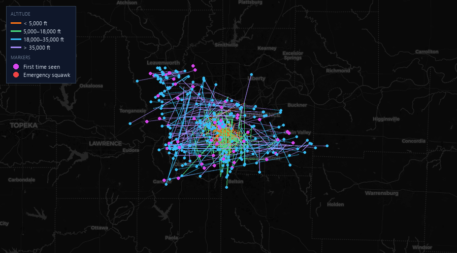 Flight map