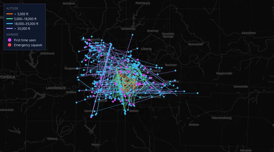 Flight map