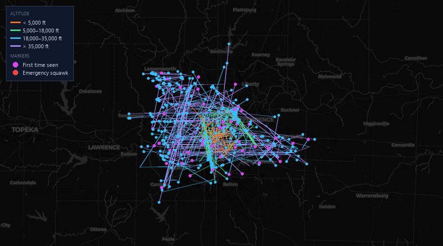 Flight map