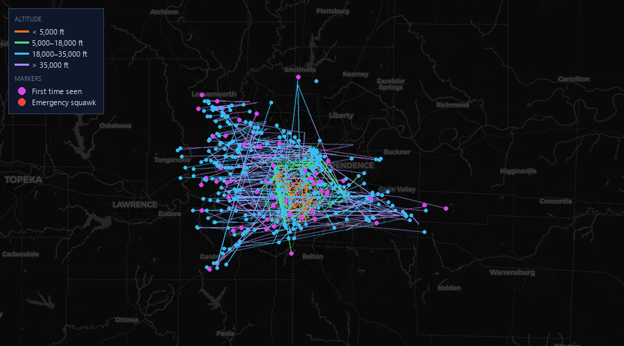 Flight map