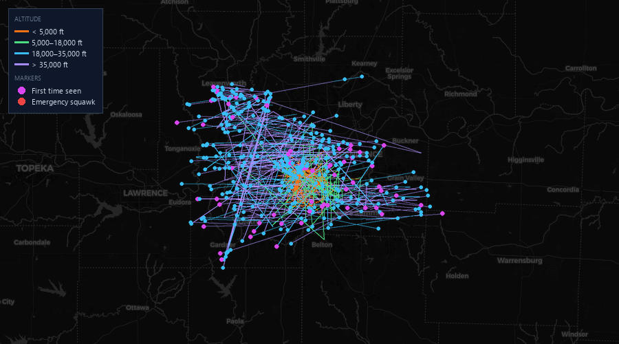 Flight map
