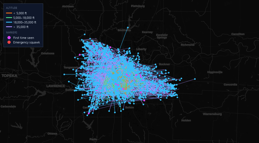 Flight map