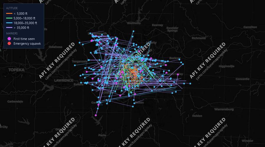 Flight map